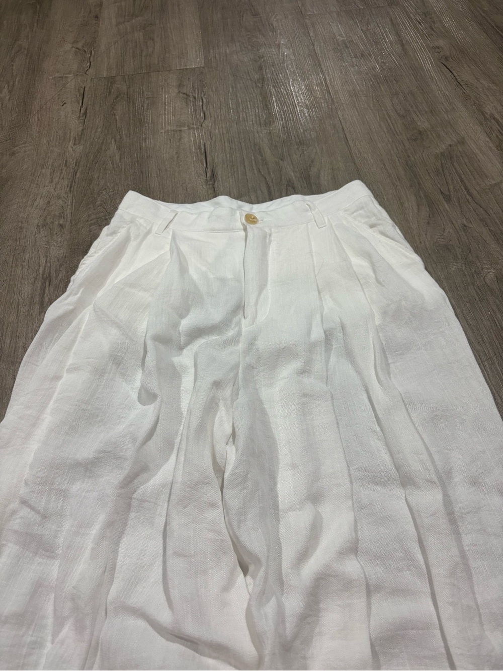 Free People Dallas Wide Leg Trouser White Size 10 - Picture 5 of 8